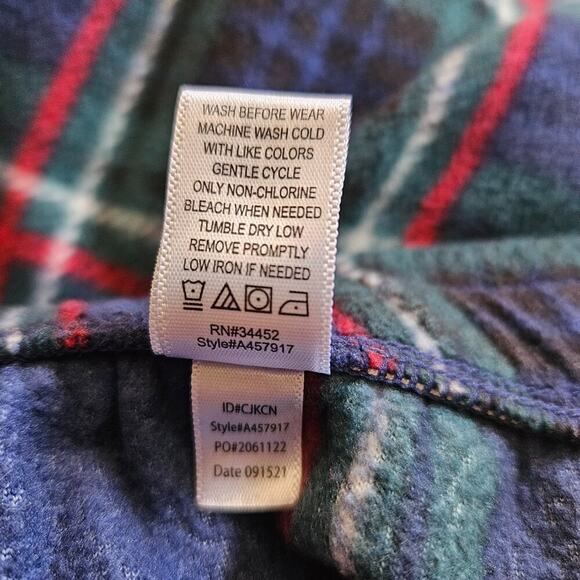 Cuddl Duds Plaid Fleecewear Pajama Pants - sz XL - EUC - Picture 5 of 7